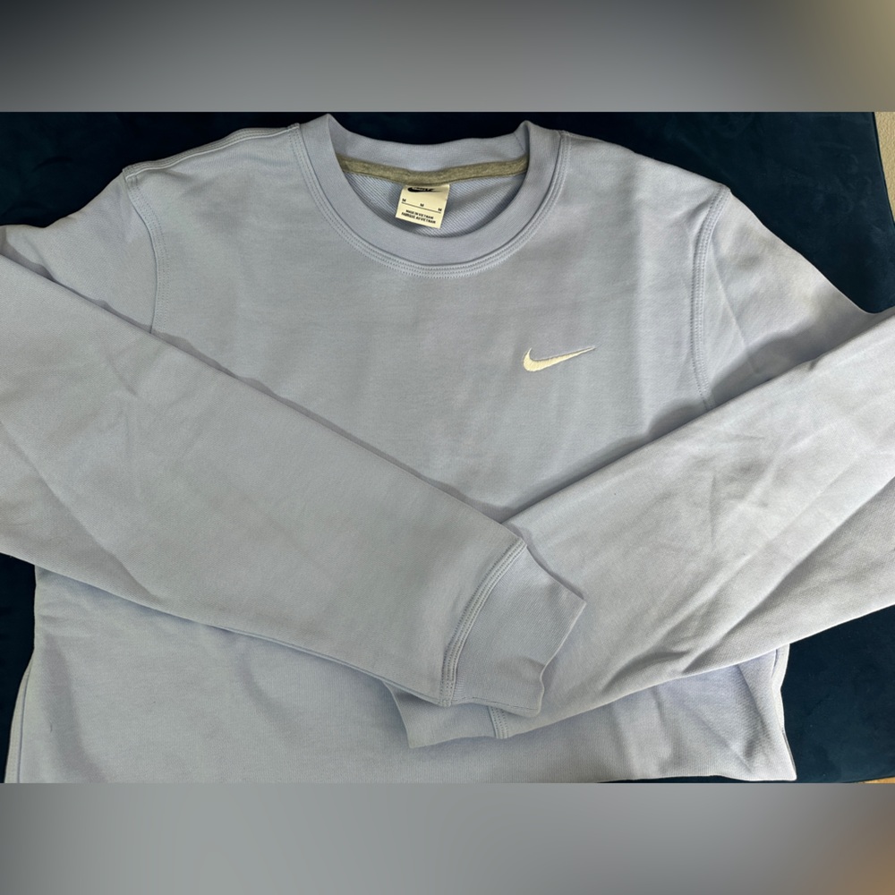 Nike Light Lavender Crewneck Sweatshirt with White Swoosh